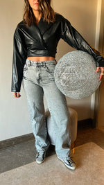 Wrap Around Me Leather Top