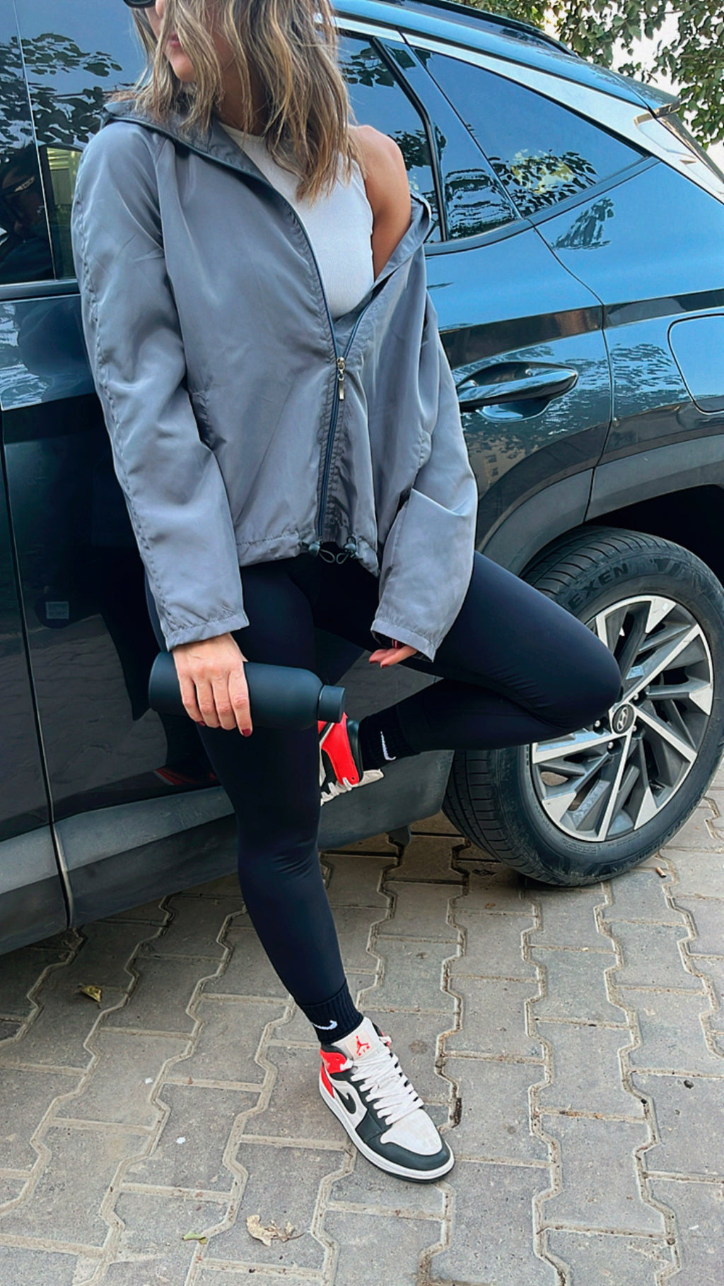Grey Waterproof Adjustable Jacket