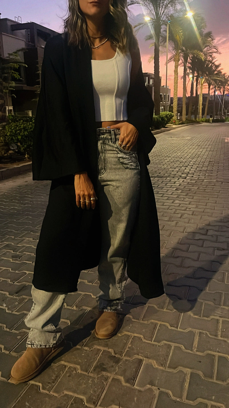 Black Cozy Cardi