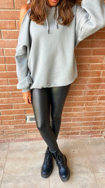 Grey Cut Out Shoulder Sweatshirt
