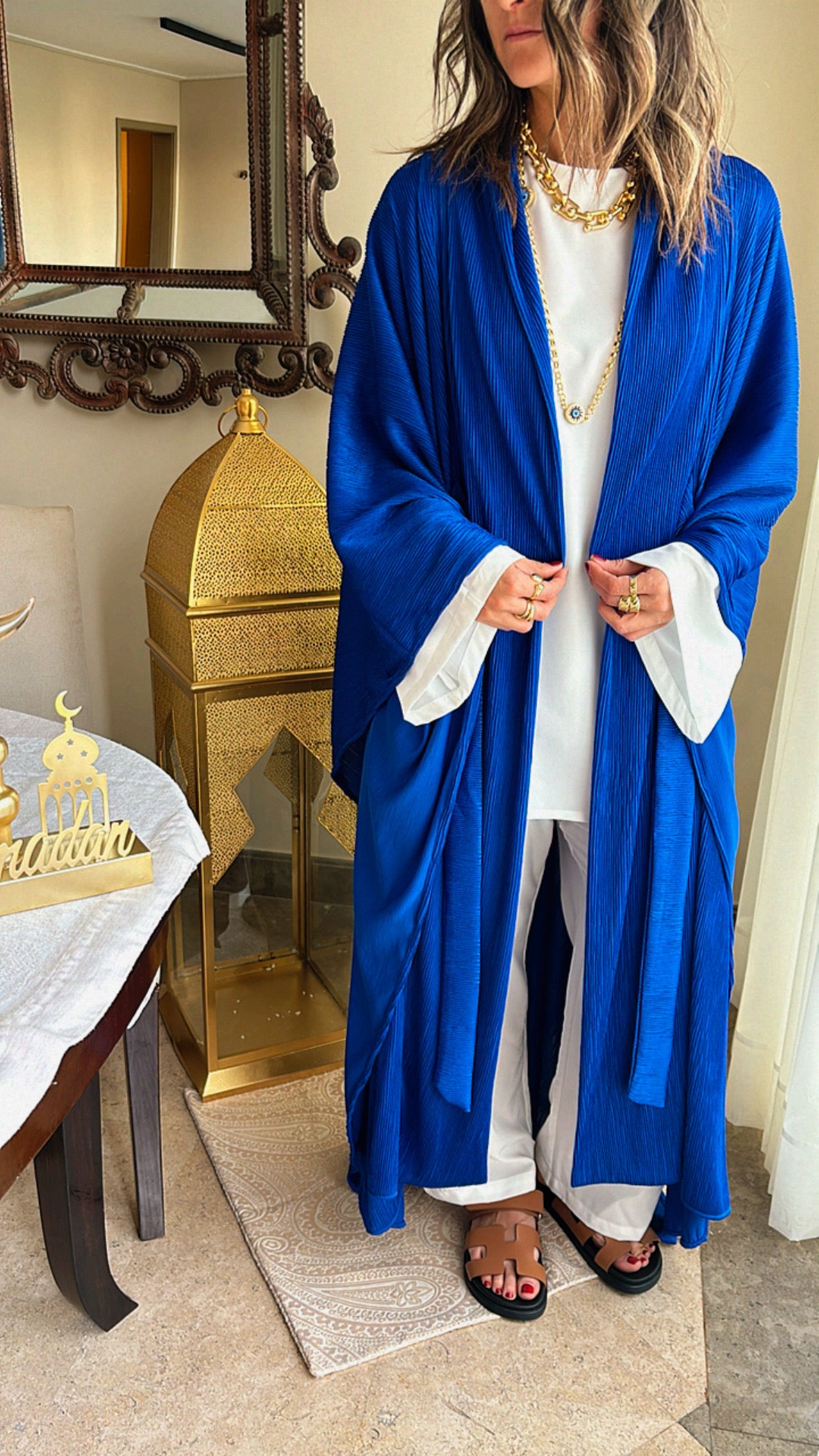 Blue Glowy Knot Kaftan