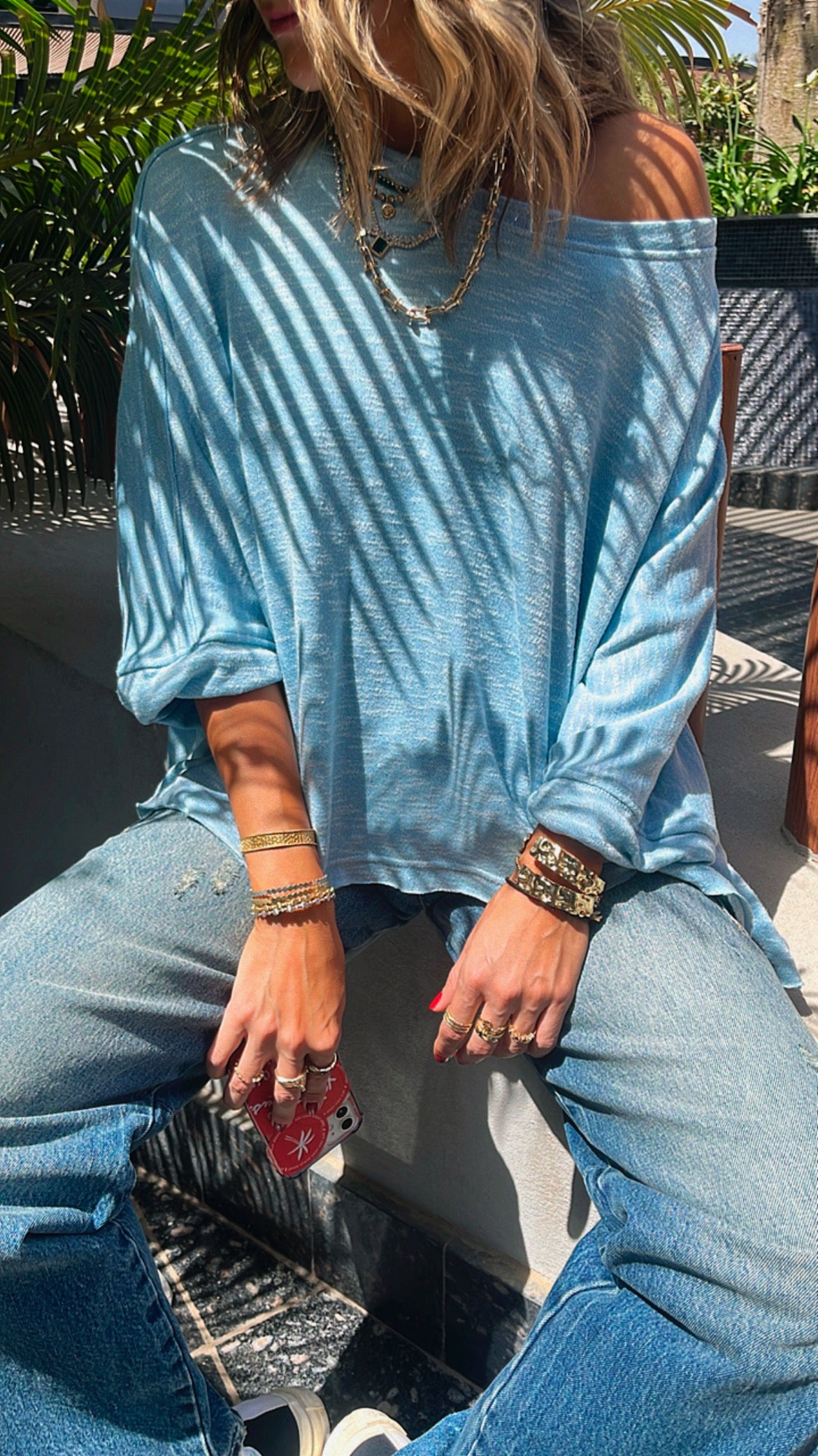 Baby Blue Gypsy Summer Tee