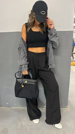 Black She’s a Boss Suit Pants
