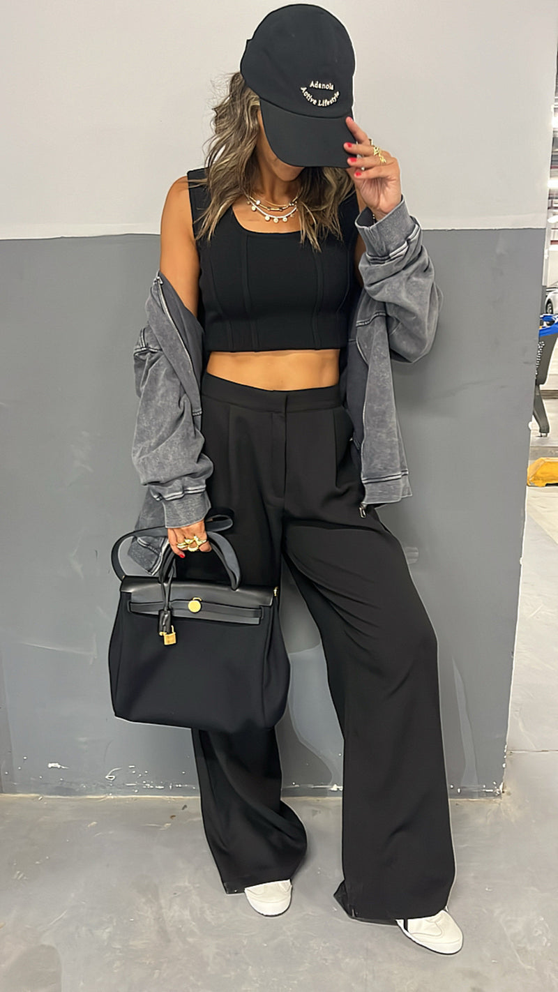 Black She’s a Boss Suit Pants