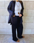 Black Between Moments Kimono