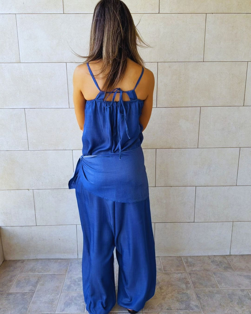 Paloma Dark Blue Denim Jumpsuit