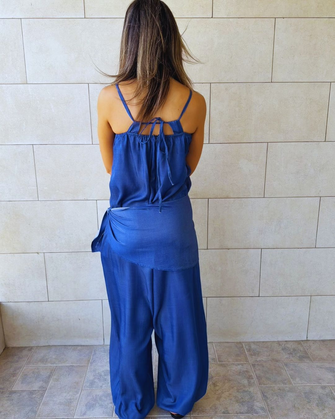 Paloma Dark Blue Denim Jumpsuit