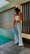 Baby Blue Bohemian Girly Pants