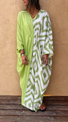 Lime Double Fun Kaftan