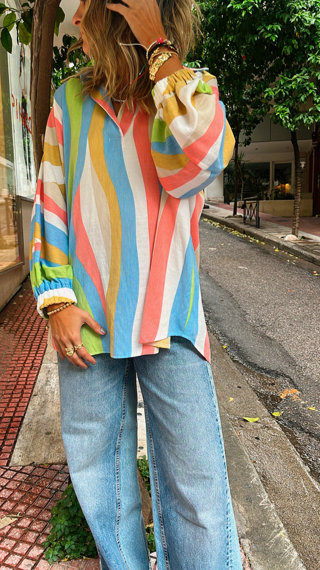 Multicolor Bubbly Shirt
