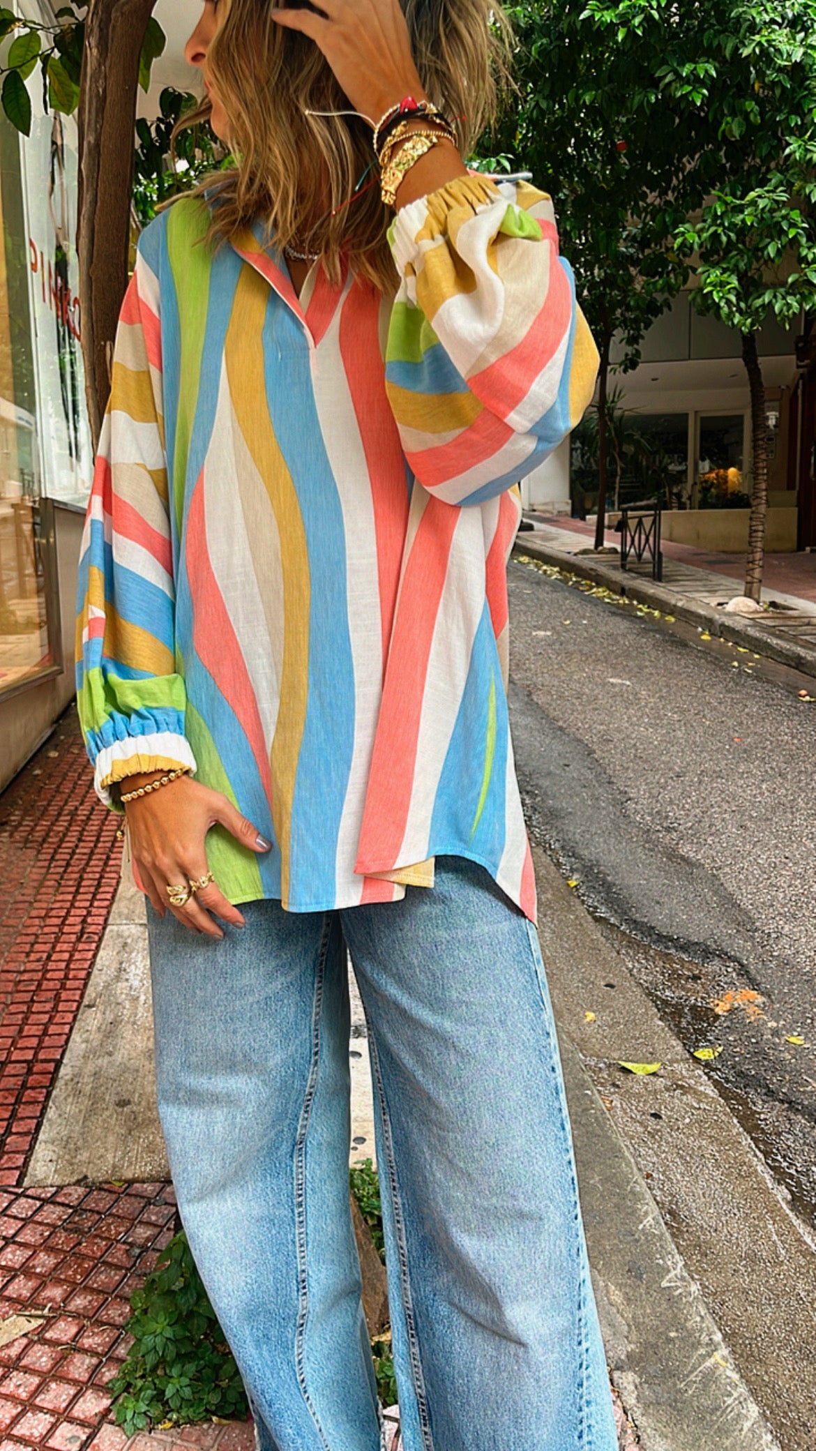 Multicolor Bubbly Shirt