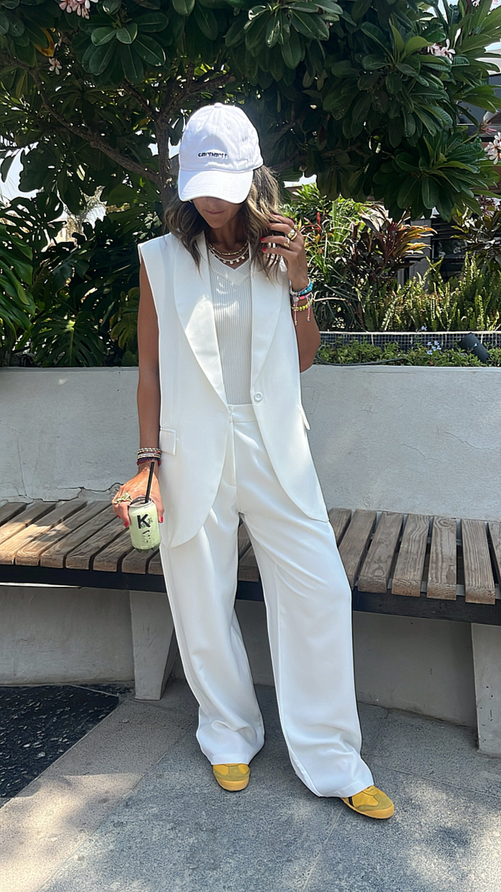 White Business Casual Vest