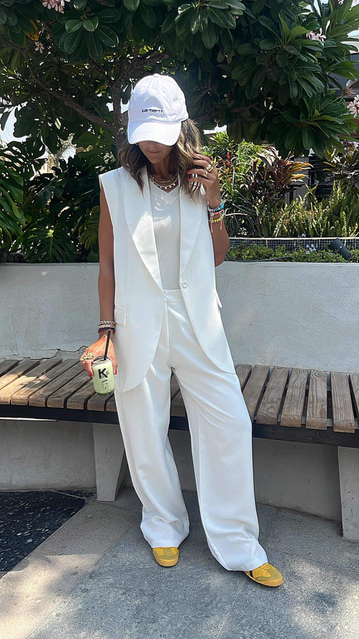 White Business Casual Vest