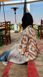 Beige Its All In The Back Kimono