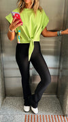 Lime Middle Bow Tee