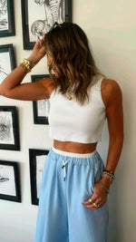 Baby Blue Summer Trim Pants