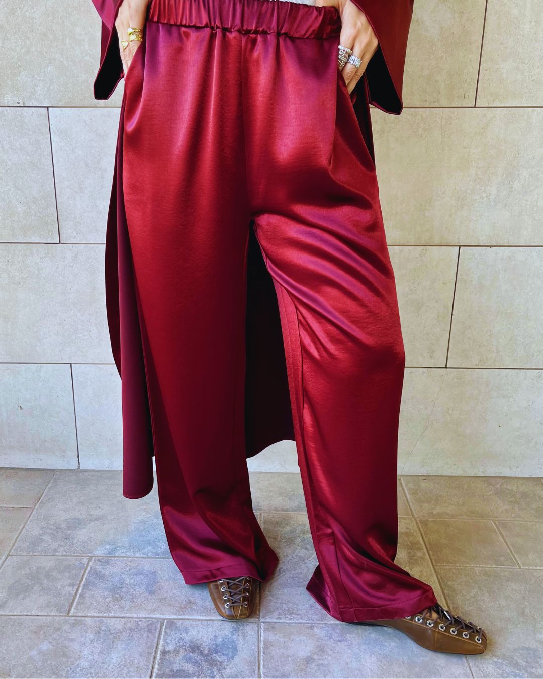 Burgundy After Sunset Pants