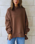 Brown Easy Crew Sweatshirt