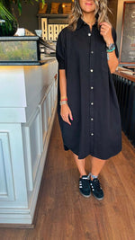 Black Denim Shirt Dress