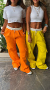 Yellow Day Off Pocket Sweat Pants