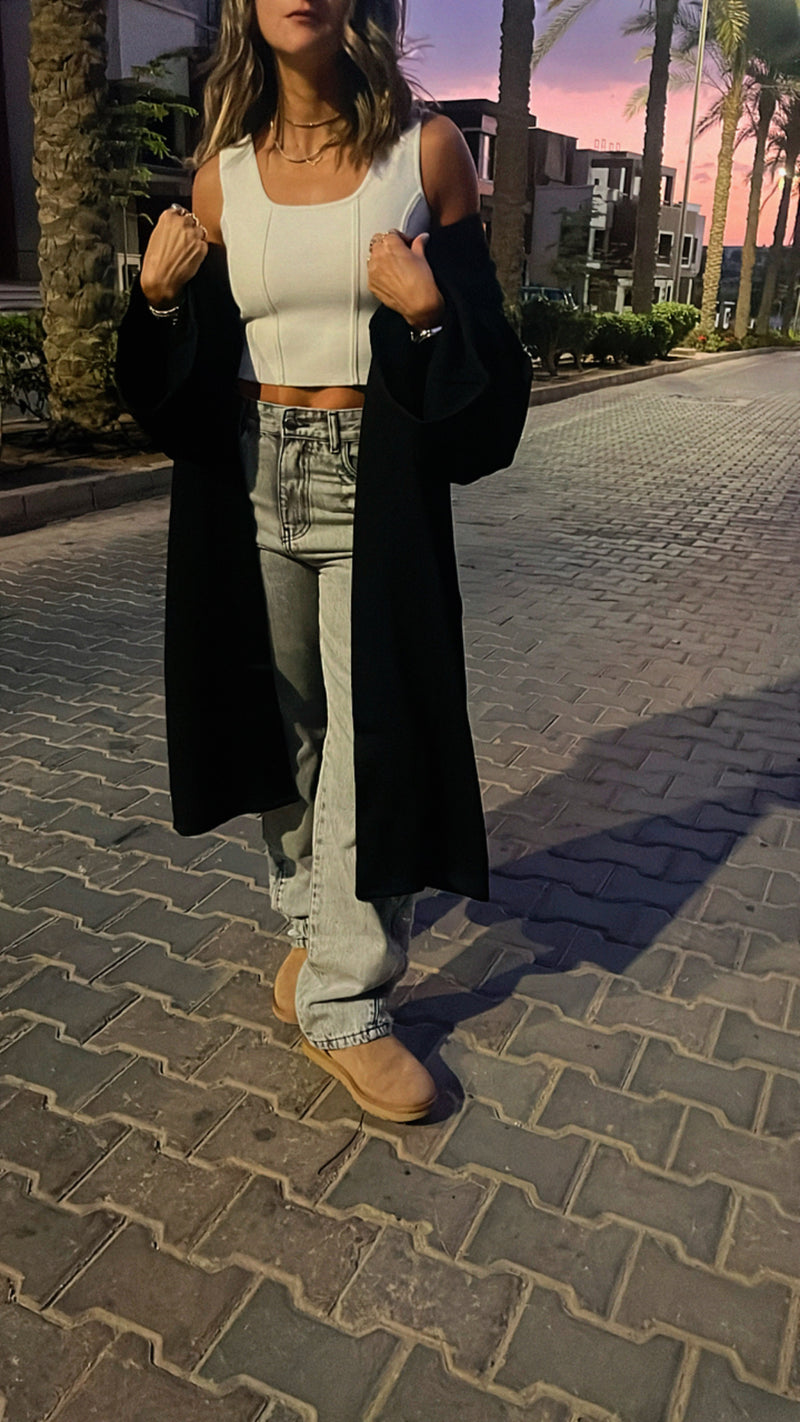 Black Cozy Cardi