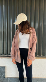 Beige Scuba Duster Jacket