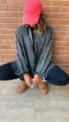 Grey Long Sleeve Denim Shirt