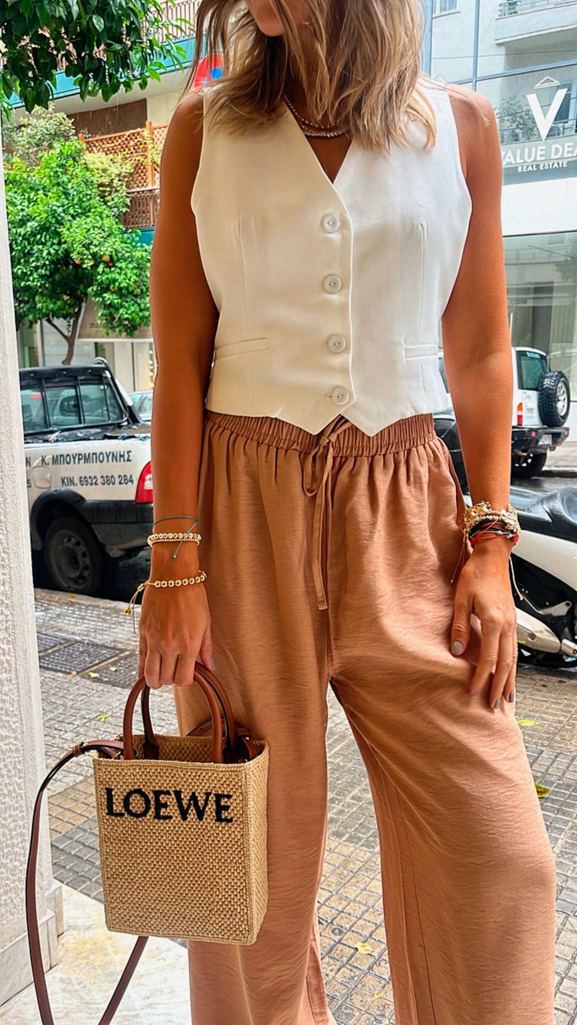 Cafe Essential Linen Pants