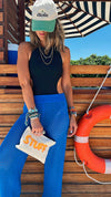 Blue Crochet Loving Beach Pants