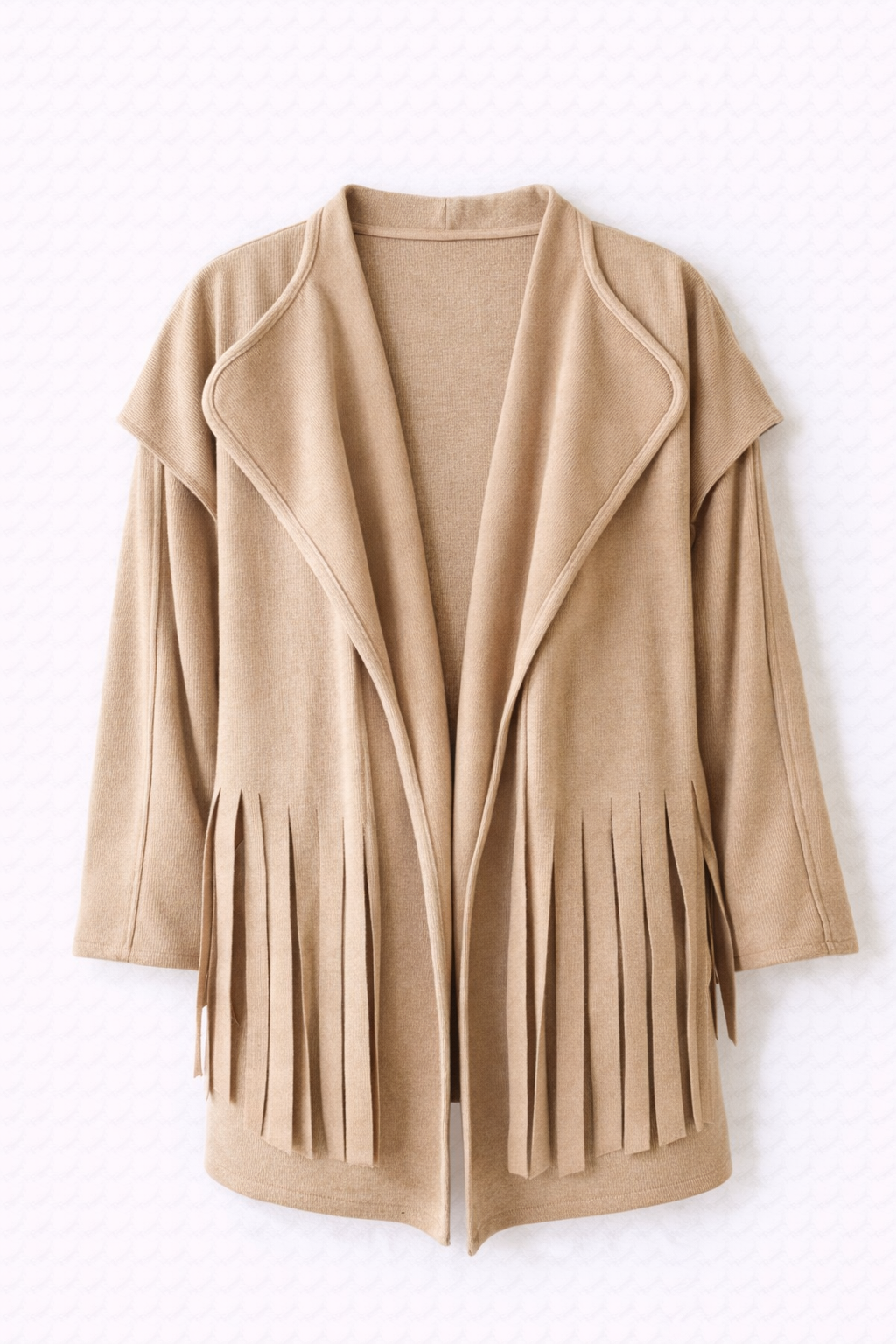 Beige Fringe Jacket