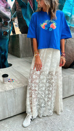 Berry Blue High Low Tee