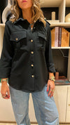 Black Blazer Detailing Shirt
