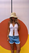 White Butterfly Handmade Crochet Top