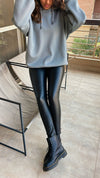 Grey Cut Out Shoulder Sweatshirt