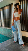 Baby Blue Bohemian Girly Pants