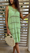 Mint Light Crochet Dress Coverup