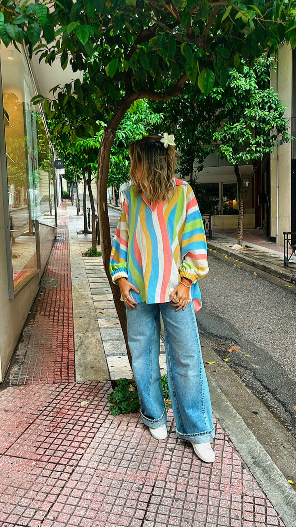 Multicolor Bubbly Shirt