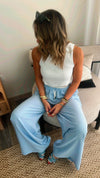 Baby Blue Summer Trim Pants