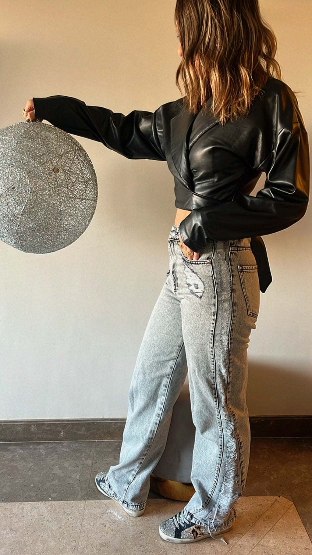 Wrap Around Me Leather Top