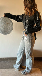 Wrap Around Me Leather Top
