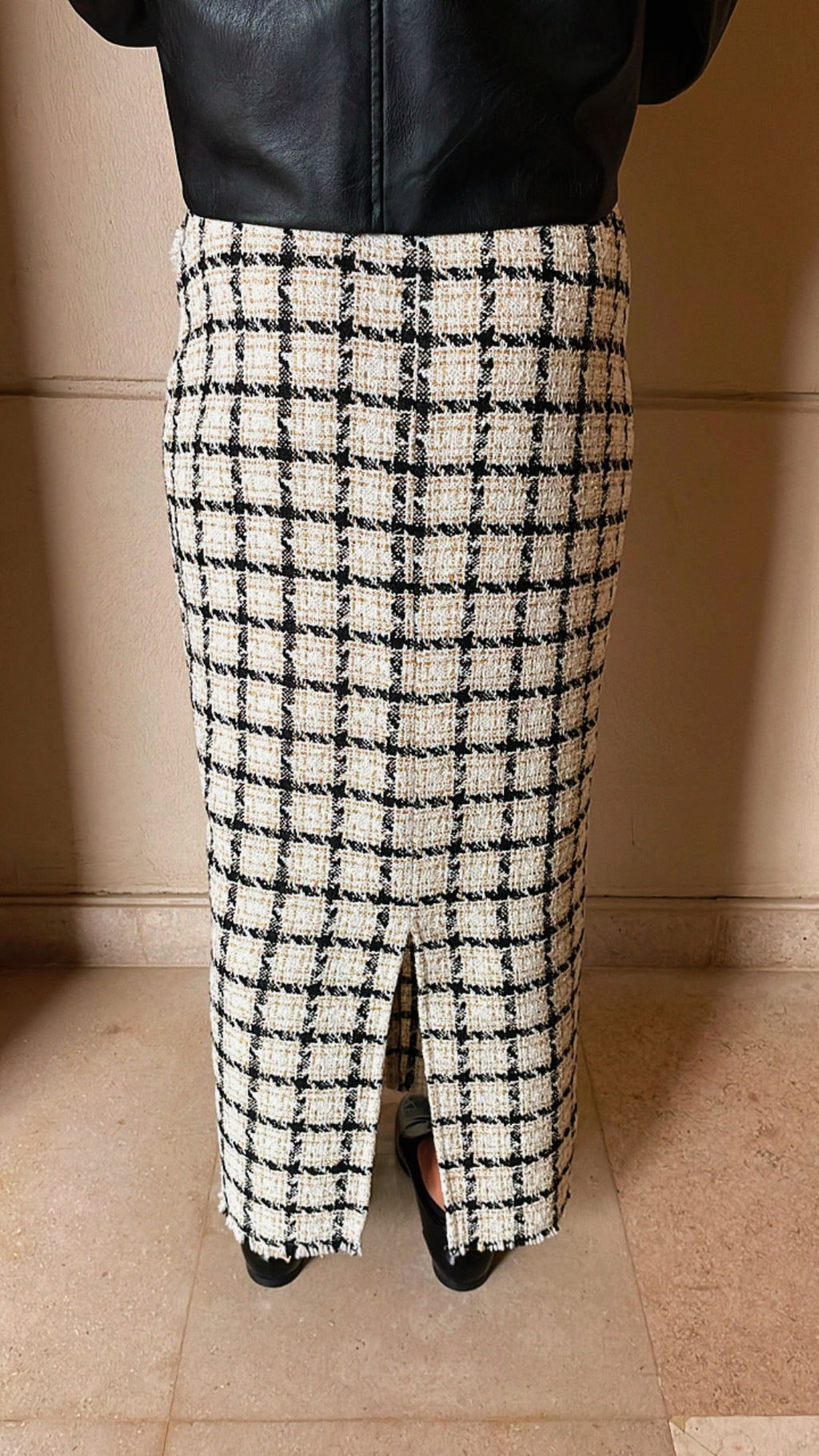 White Tweed Skirt