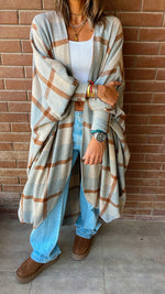 Plaid Flannel Shawl Cardi