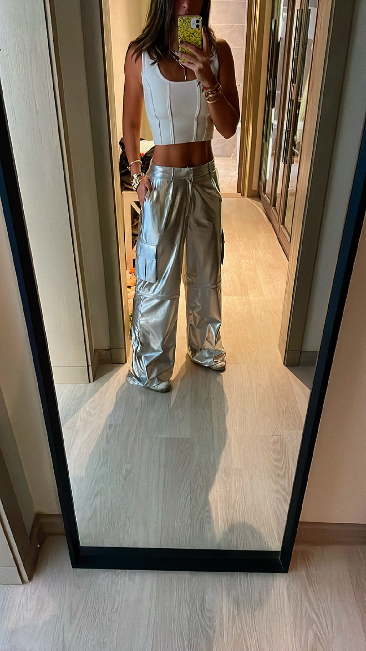 Silver Girl Metallic Cargo