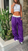 Purple Day Off Pocket Sweat Pants