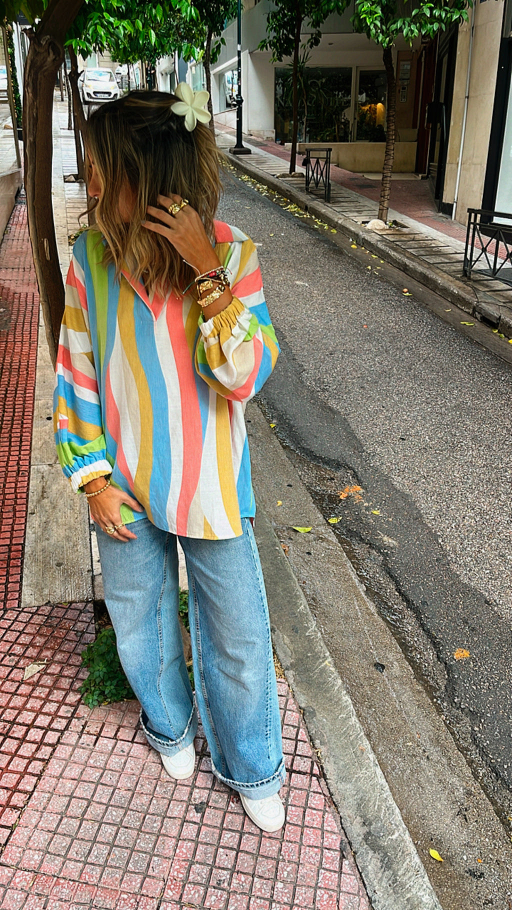 Multicolor Bubbly Shirt