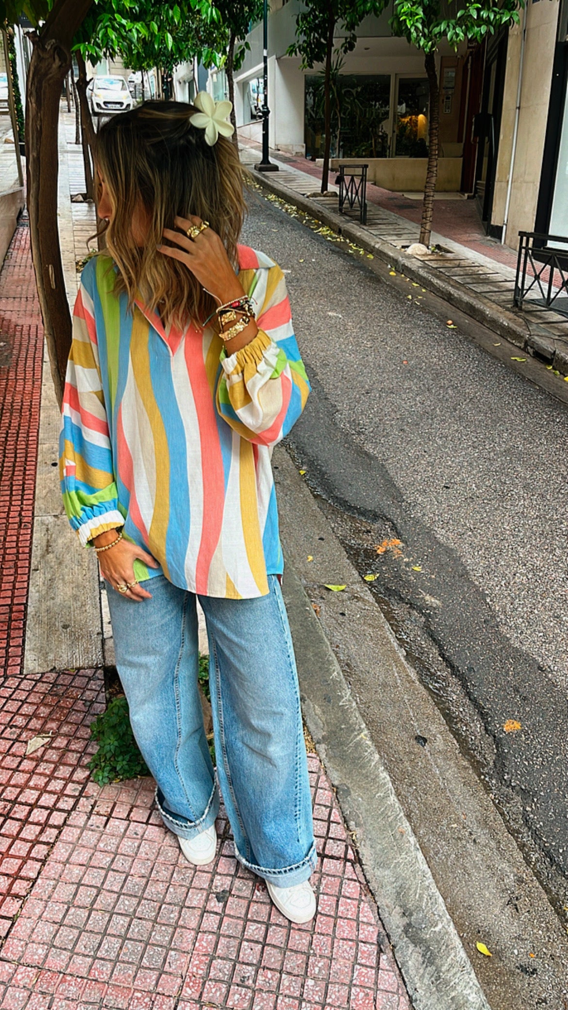 Multicolor Bubbly Shirt