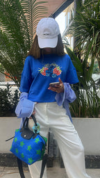 Berry Blue High Low Tee