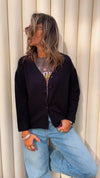 Black Everyday Light Knit Cardigan