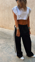 Black Side Stripe Pants