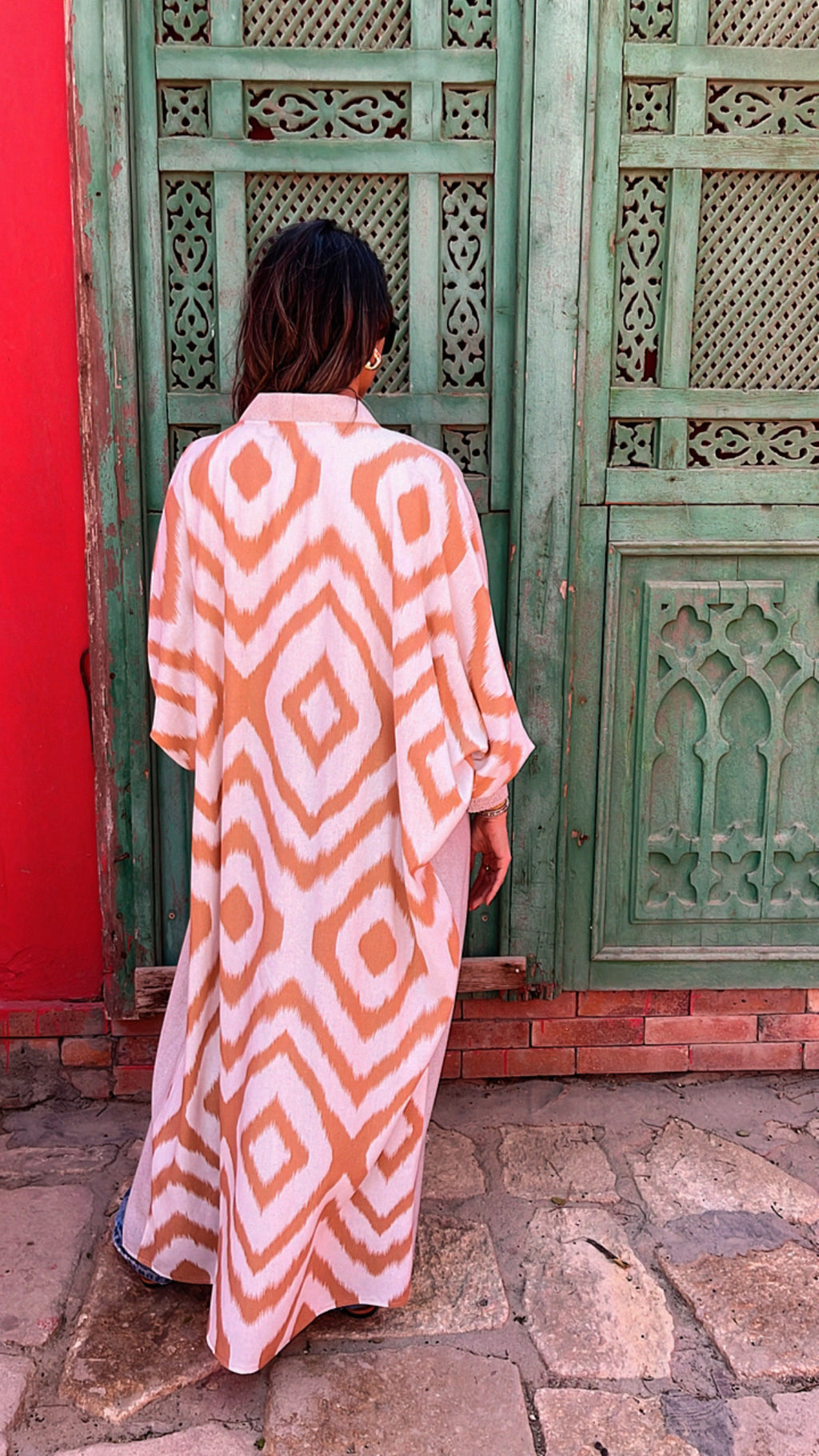 Beige Its All In The Back Kimono